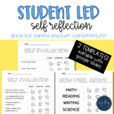 Student Self Reflection for Parent Teacher Conferences Edi