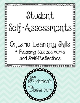 Preview of Student Self-assessments (Learning skills, reading, and two stars and a wish)