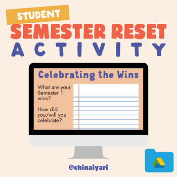 Preview of Student Semester RESET Check In | Digital Back to School SEL Advisory Activity