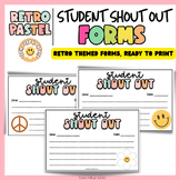 Student Shout Out Forms | Retro Themed