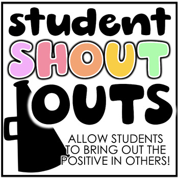 Student Shout Out Slips Freebie By Miss West Best Tpt