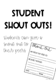 Student Shout Outs!