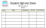 Student Sign In Sheet