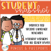 Student Snapshot for English as a Second Language (ESL) Teachers