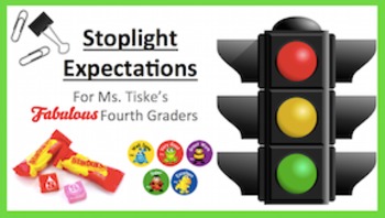 Preview of Student "Stoplight" Complete Positive Behavior Set