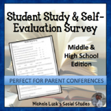 Student Study Survey for Learning Evaluation & Parent Conferences