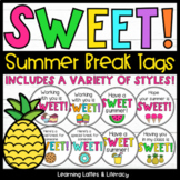 Student Summer Gift Tags Sweet Summer Break Tags Teacher S