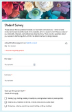 Student Survey - Google Form