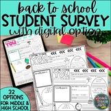 Student Survey for Back to School