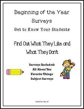 Student Surveys By Erica Capps Teachers Pay Teachers - 