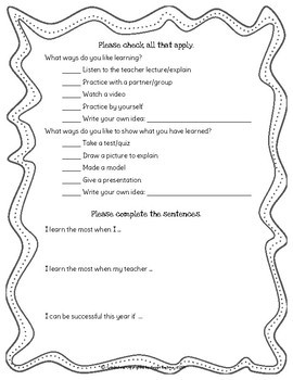 Student Surveys - Beginning, Middle, and End of Year by Mags Loves Math