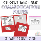 Student Take Home Communication Folder Mail Bag | Back to School