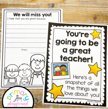 Student Teacher Memory Gift Book by Cara's Creative Playground