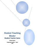 Student Teacher Binder