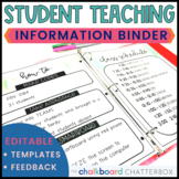 Student Teacher Binder | Editable for Student Teaching