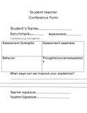 Student-Teacher Conference Form