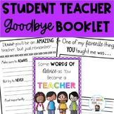 Student Teacher Goodbye Booklet - No Prep