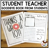 Student Teacher Goodbye Gift | Donut Memory Book