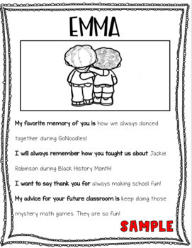 Growing Grade by Grade - If you've had a student teacher this year, this  Student Teacher Goodbye Memory Book Freebie is a perfect parting gift! It  gives your students a chance to