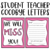 Student Teacher Goodbye Letter