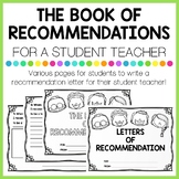Student Teacher Letters of Recommendation Student Teaching EOY 