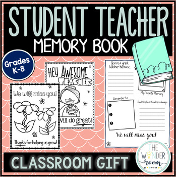 Preview of Student Teacher Memory Book | Student Teacher Gift | Student Teacher Advice