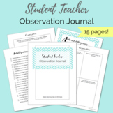 Student Teacher Observation Prompt Sheets