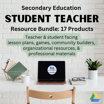 Preview of Student Teacher Resource Bundle for Secondary Education