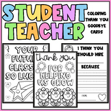Student Teacher Thank You Coloring Pages & Writing - Goodb