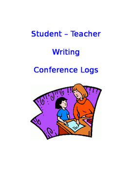 Preview of Student-Teacher Writing Conference Logs