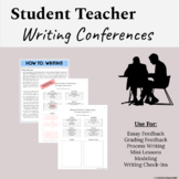 Student Teacher Writing Feedback Conference Forms