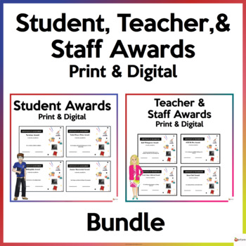 Preview of Student, Teacher, and Staff Awards Print and Digital