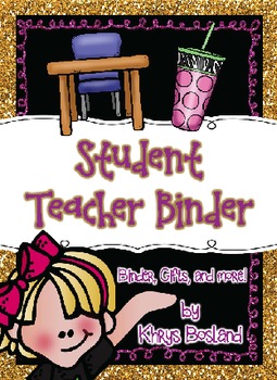 Preview of Student Teacher or Intern Binder Pack! {EDITABLE} {Welcome and Goodbye Gift}