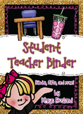 Student Teacher or Intern Binder Pack! {EDITABLE} {Welcome