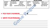 Student Template to Create LCM/GCF Word Problems