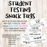 Student Testing Snack Tags