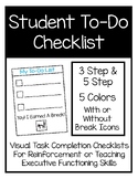 Student To-Do Checklists | Executive Functioning | Special