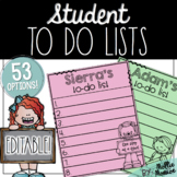 Editable Student To-Do Lists