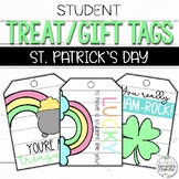 Student Treat Tags | Gift Tags | St. Patrick's Day
