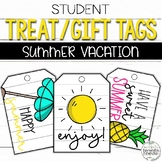 Student Treat Tags | Gift Tags | Summer Vacation, End of the Year