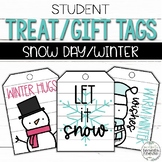 Student Treat Tags | Gift Tags | Winter, Snow Day