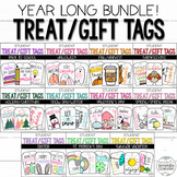 Student Treat Tags | Gift Tags | Year-Long BUNDLE