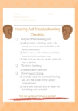 Student Troubleshooting Checklist- Hearing Aids