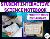 Student Version Science Interactive Notebook (Grades 1-3)