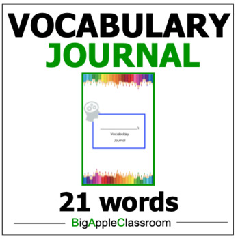 Preview of Student Vocabulary Journal