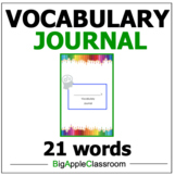 Student Vocabulary Journal