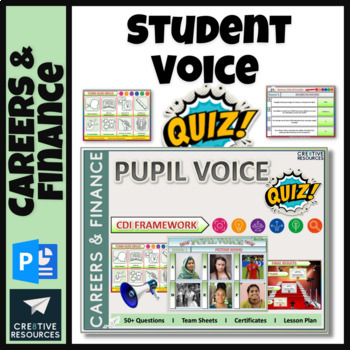 Preview of Student Voice Campaign Active Citizenship - Careers Quiz