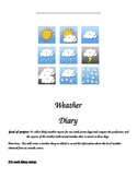 Student Weather Diary- Keep track of forecasts and actual weather