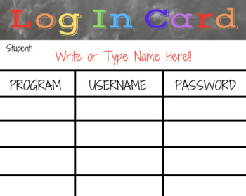 TAKE THE TRICKY AND MAKE IT STICKY - Classroom Password Templates