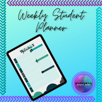 Preview of Student Weekly Planner